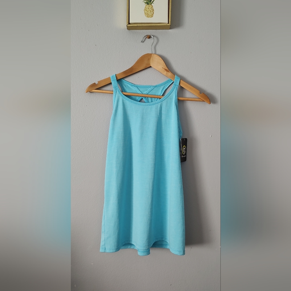Tank Top Girls Champion  Color Blue Size 14-16  Duo Dry By Target Brand New